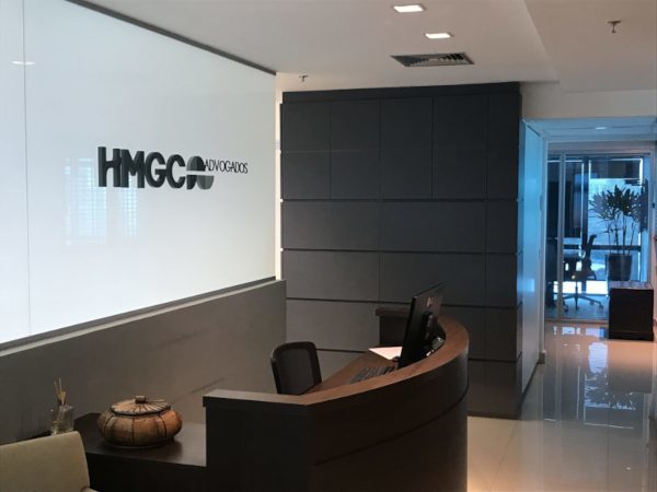 Hall de entrada da HMGC - Escritório de Advocacia Empresarial SP