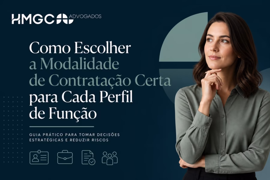 Imagem de cabeçalho profissional mostrando diferentes modalidades de contratação e perfis de funções em design moderno